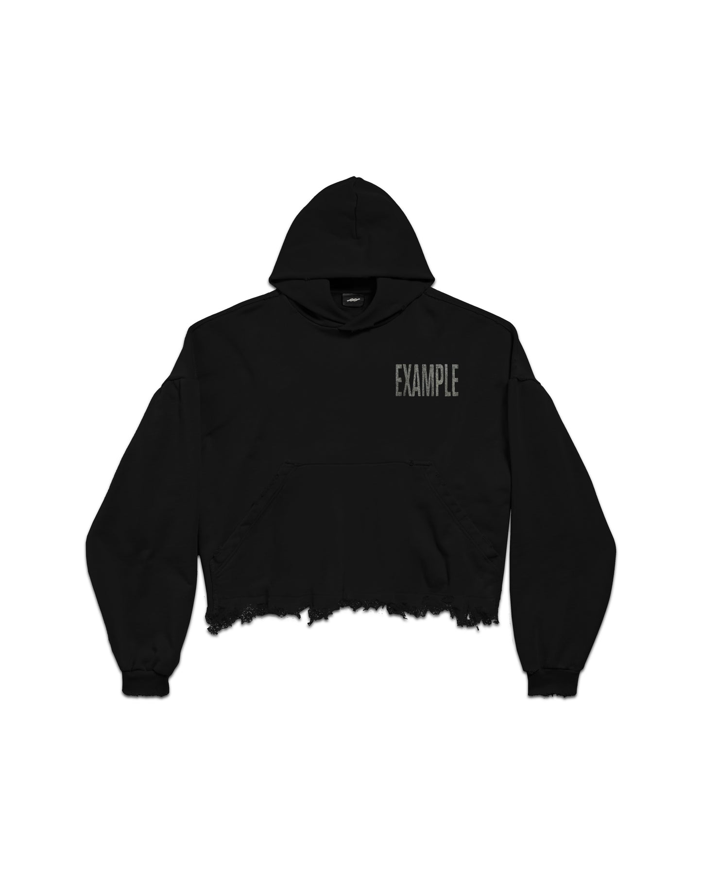 DISTRESSED HEM HOODIE (MOCK-UP)